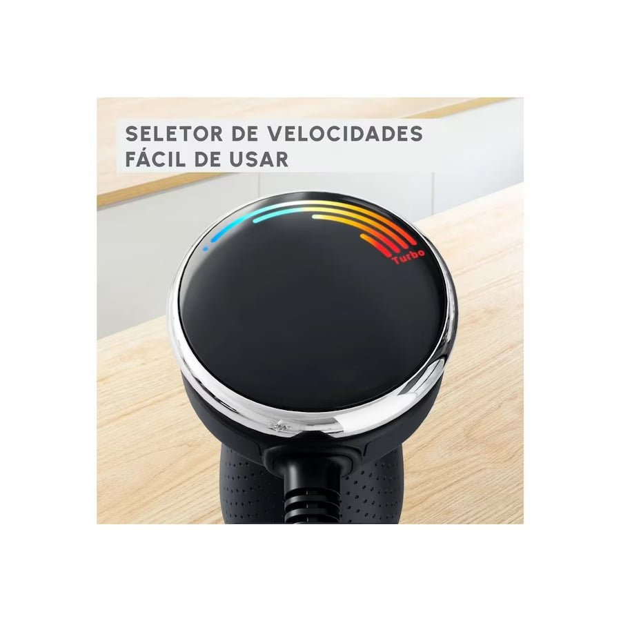 Moulinex DD673810 Quickchef Zauberstab + 2 Zubehörteile von 1000 W - Edelstahl und Schwarz