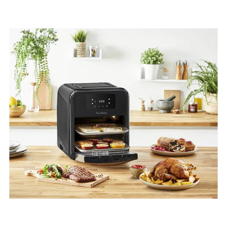 Luftfritteuse und Ofen Moulinex Easy Fry Ofen & Grill AL501810 9 in 1 Ölfrei 2000W 11 Liter Fassungsvermögen-Schwarz