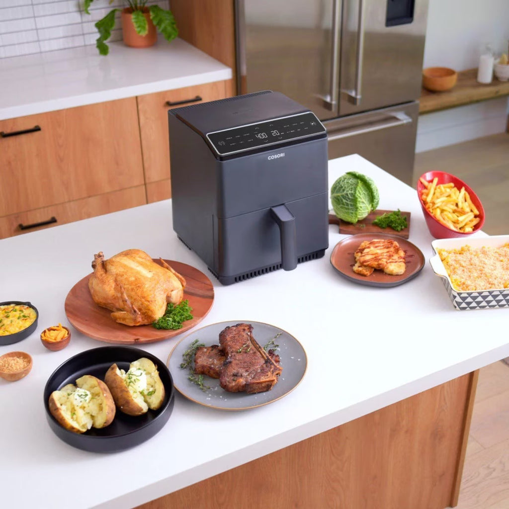 Cosori Dual Blaze Chef Edition ölfreie Fritteuse mit 1700W 360 ThermoIQ System - Schwarz