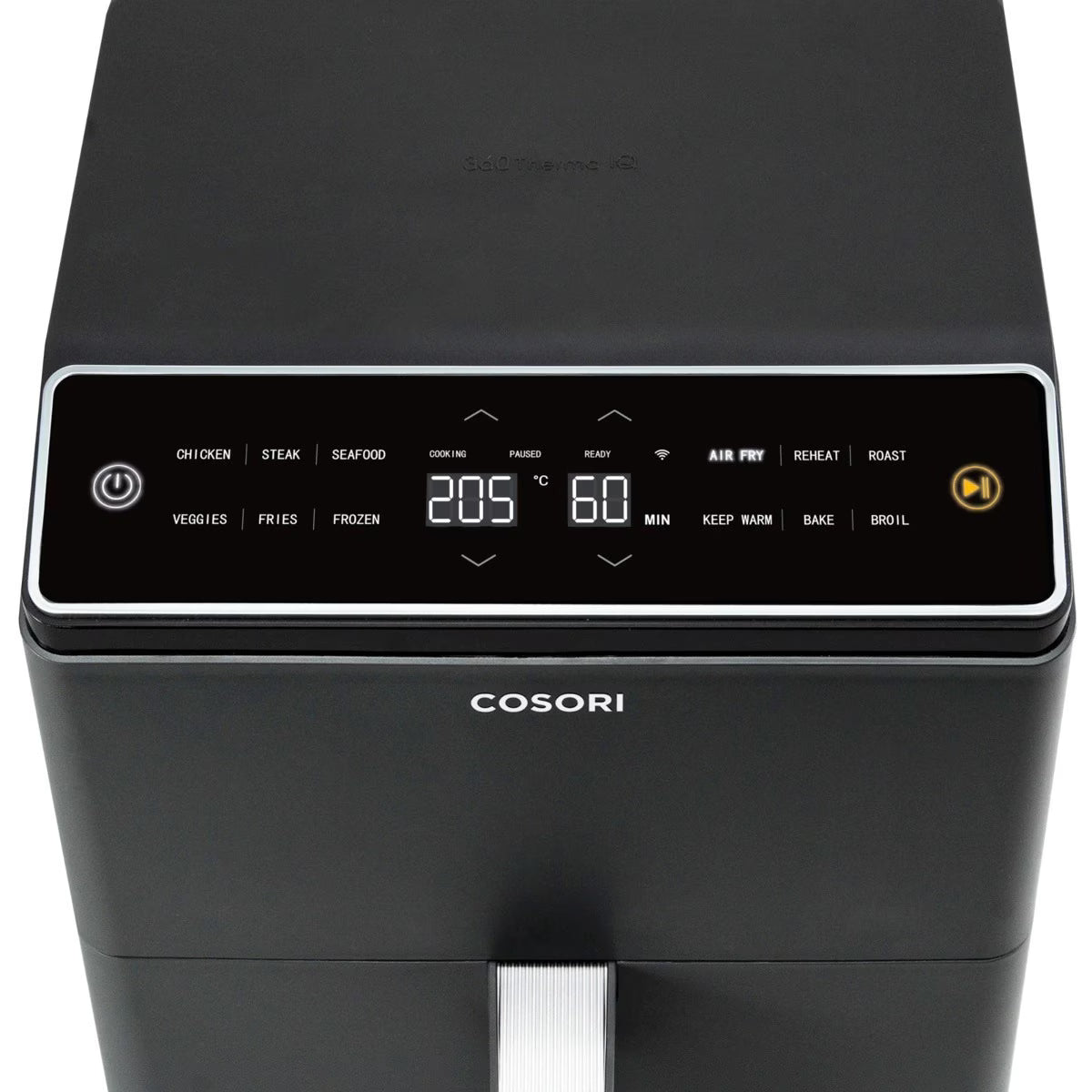 Cosori Dual Blaze Chef Edition ölfreie Fritteuse mit 1700W 360 ThermoIQ System - Schwarz